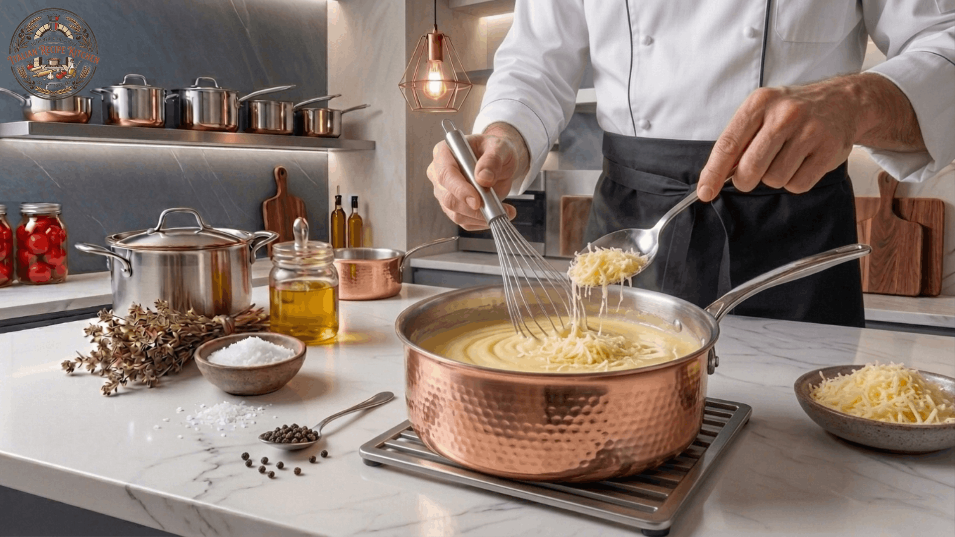 Make the Bechamel Sauce