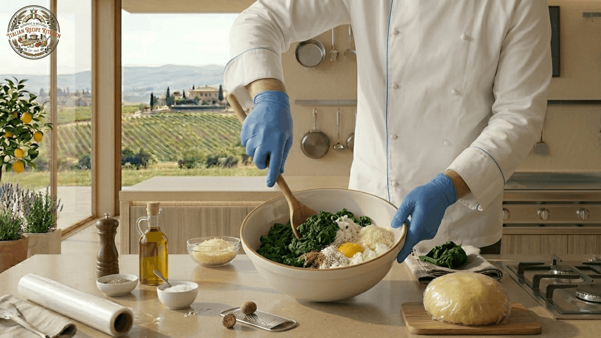 Make the Spinach Ricotta Filling