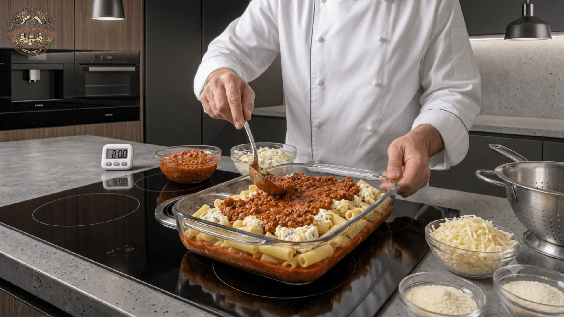 Assemble the Baked Ziti