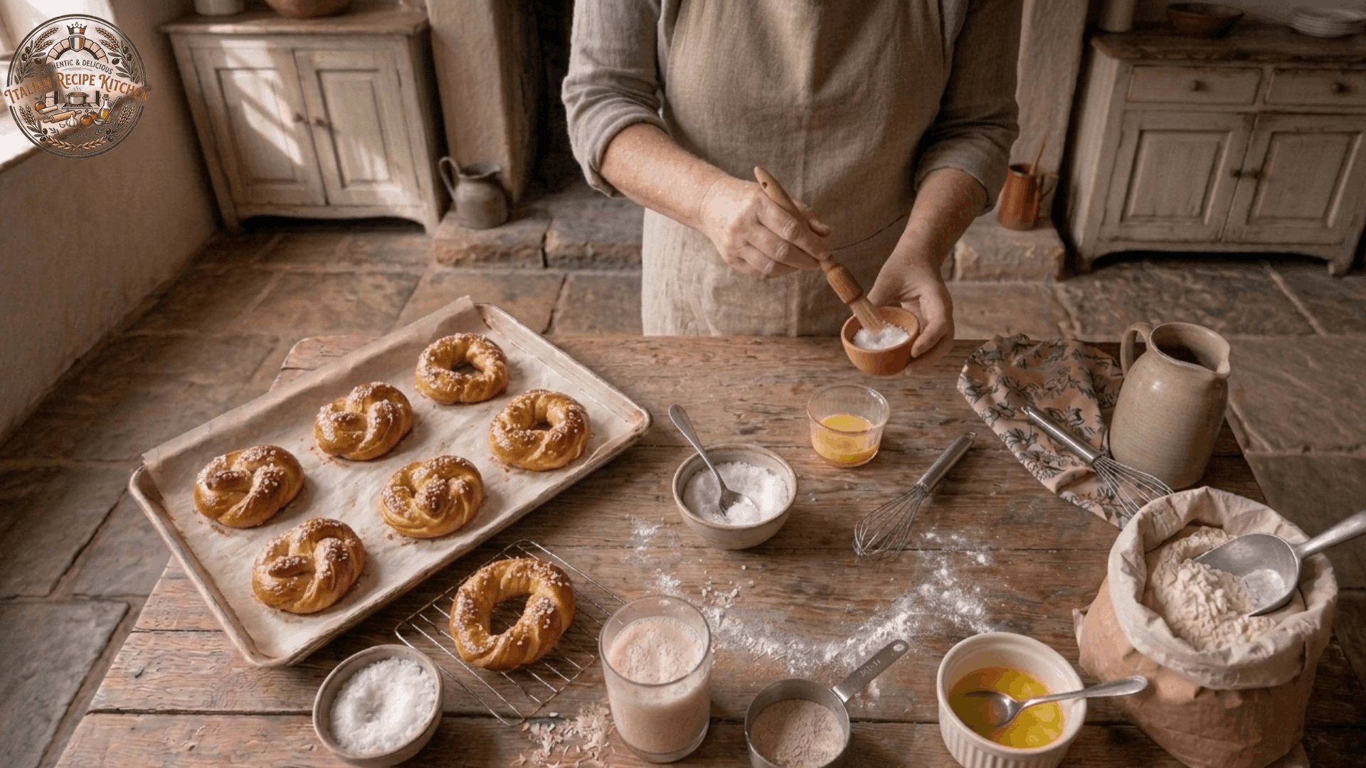 Egg Wash and Baking Process