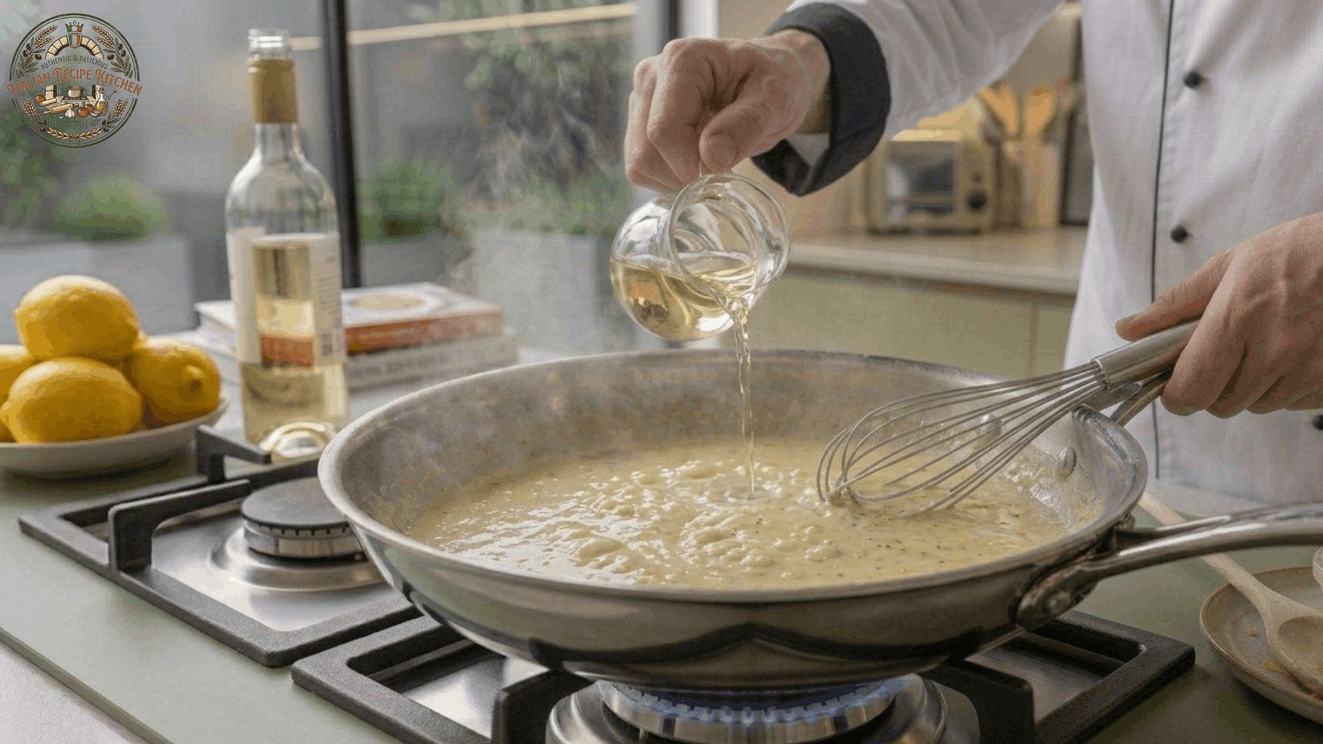 Step 3: Add the Wine and Cream