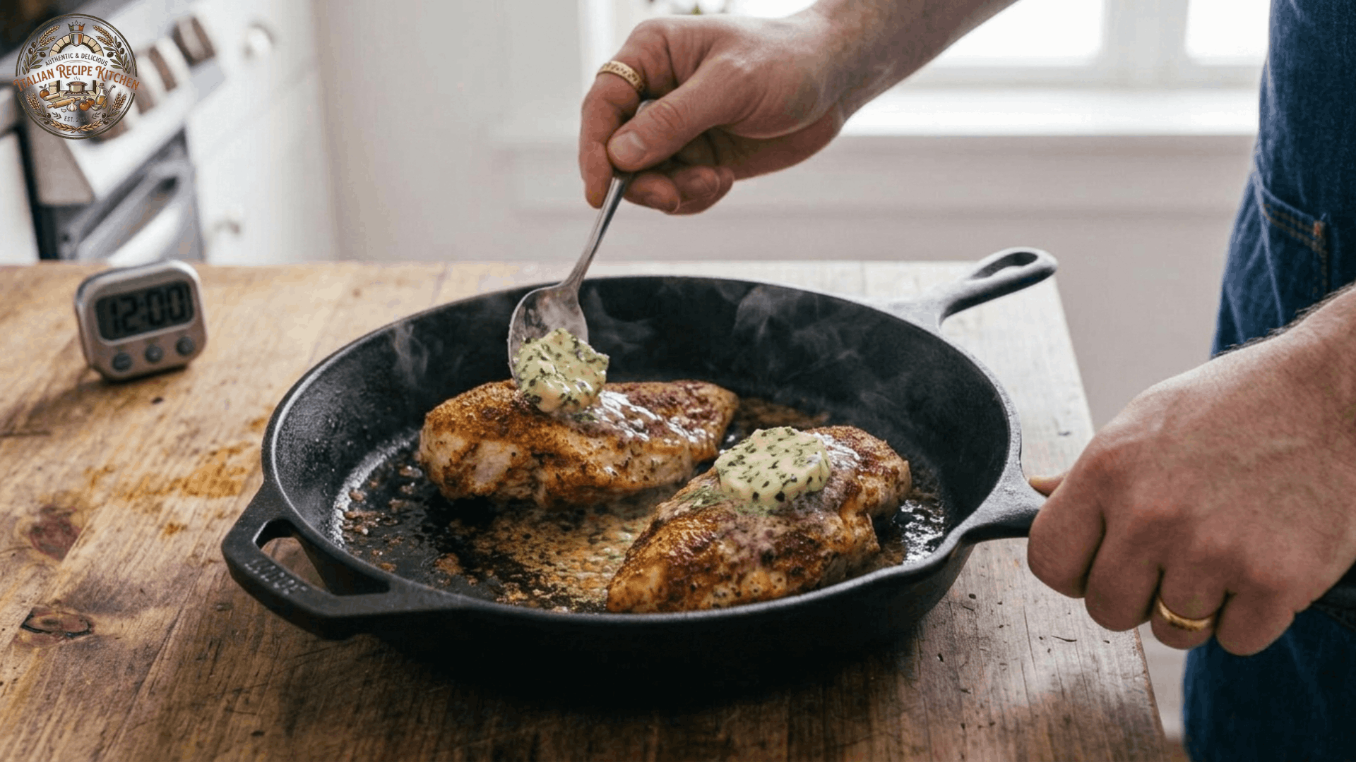 Step 7: Add the Garlic Herb Butter