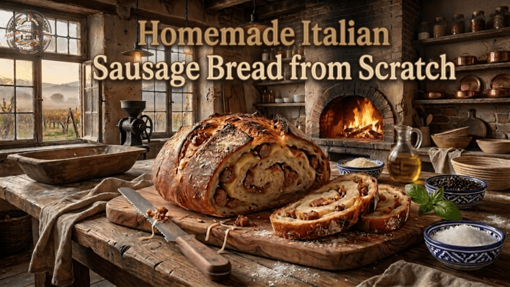 Homemade Italian Sausage Bread from Scratch