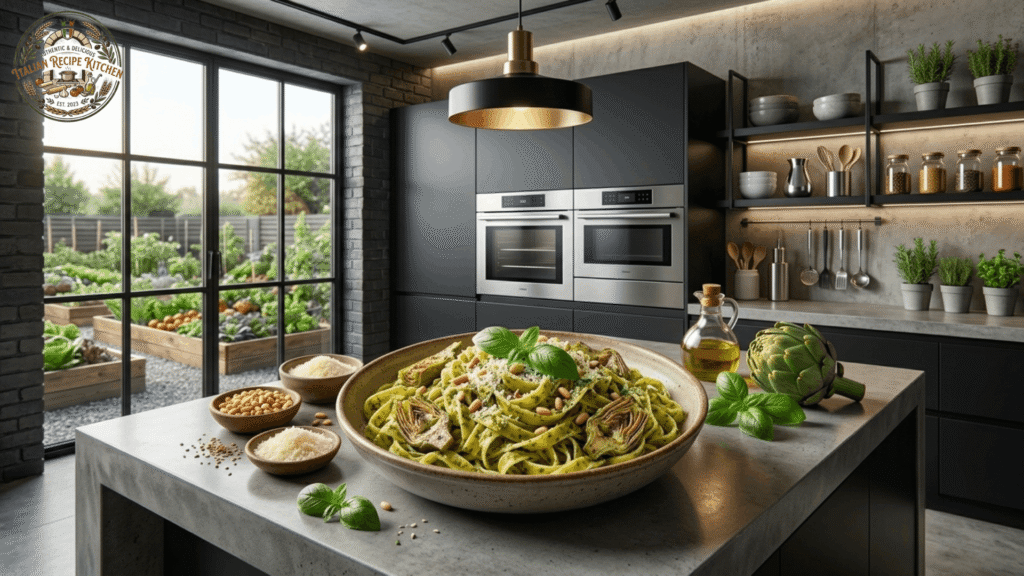 Best Homemade Artichoke Pesto Pasta Recipe