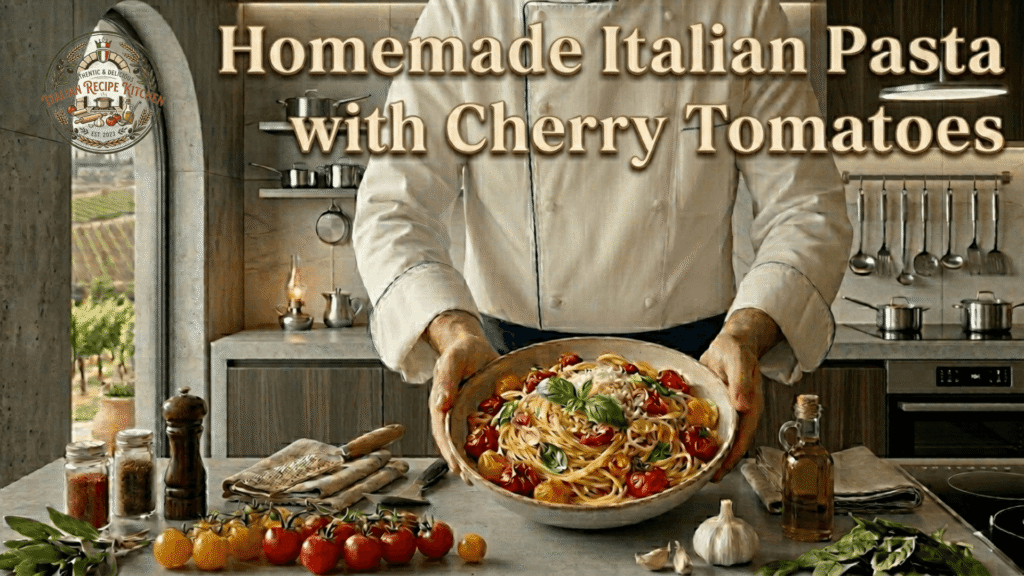 Homemade Italian Pasta with Cherry Tomatoes