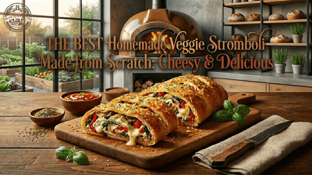 The Best Homemade Veggie Stromboli Made from Scratch