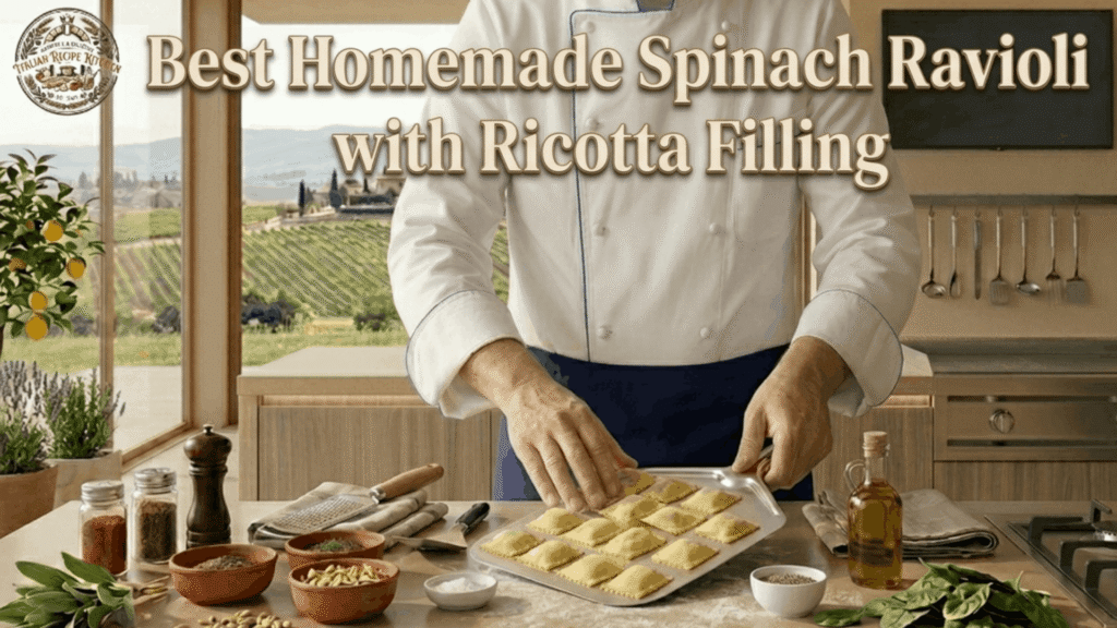 Best Homemade Spinach Ravioli with Ricotta Filling