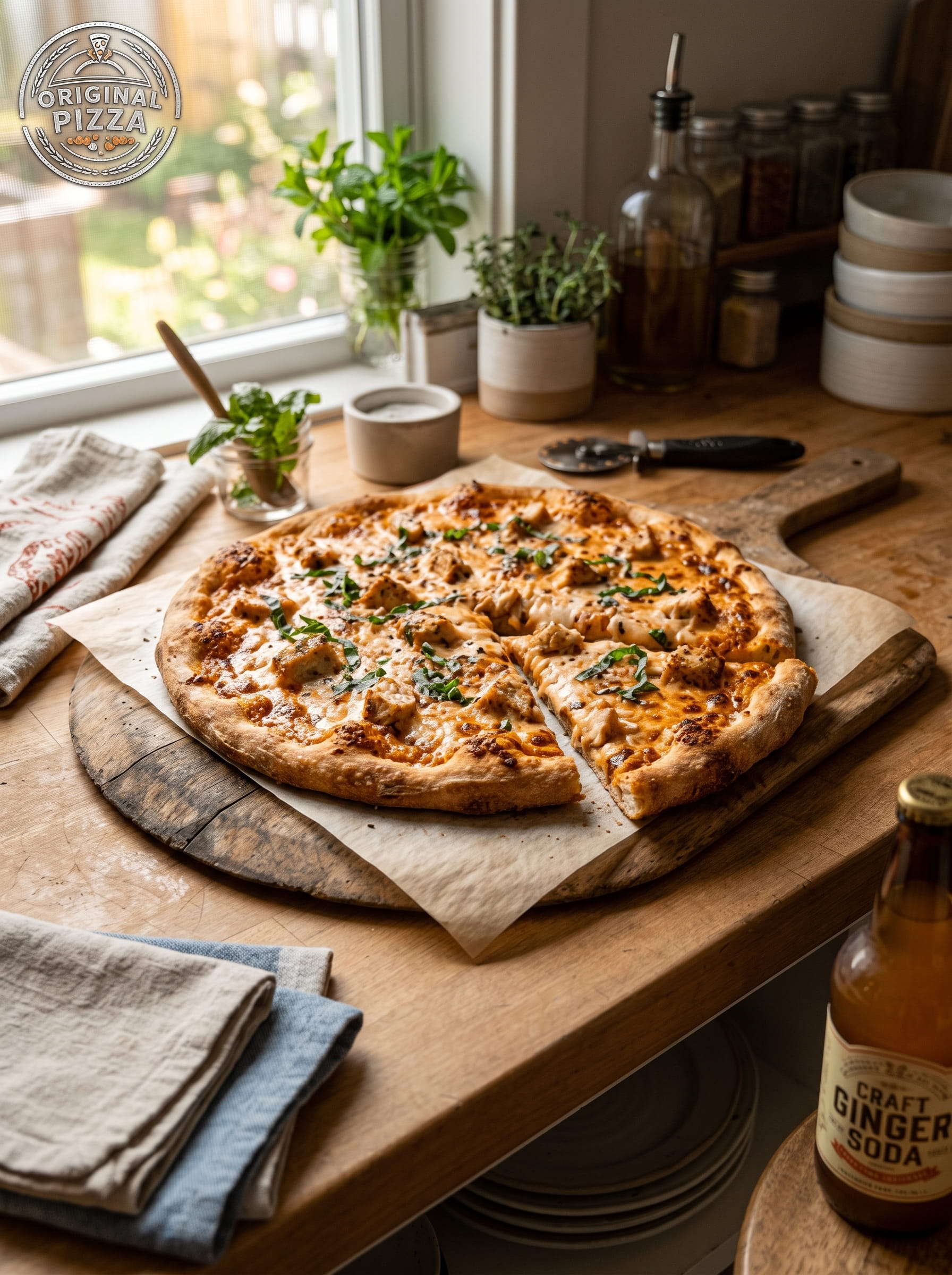 Chicken Alla Vodka Pizza Recipe – Homemade Creamy Pizza